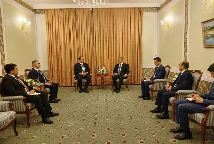 Nazir Məcnun Məmmədov Tacikistanda ikitərəfli görüşlər keçirib
